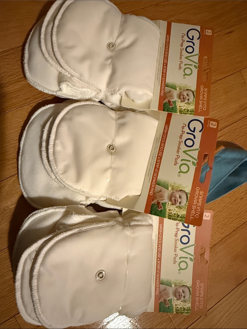 GroVia No-Prep Soaker Pads (Set of 3) NEW